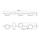 Світильник VIDEX під лампу 3xGX53 накладний Чорний (VL-SPF32-3B), фото 3