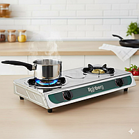 Газова плита Rainberg RB-2233 2 конфорки Настільна для балона