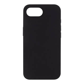 Silicone case for iPhone 16e (18) black (закритий низ)