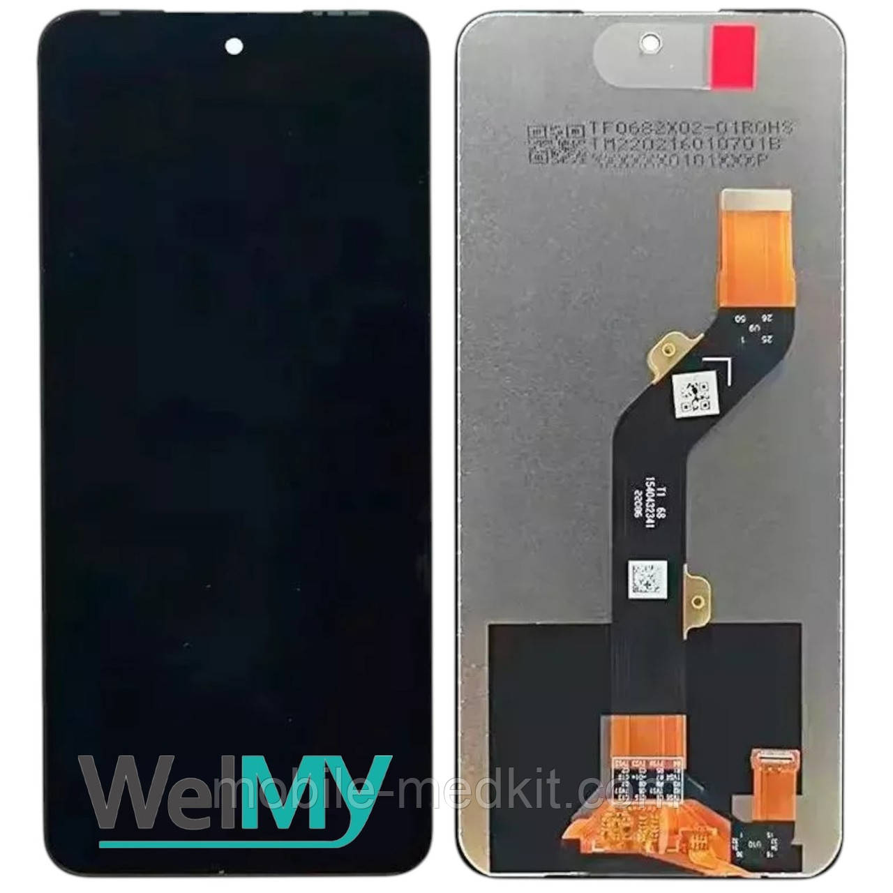 Дисплей Infinix Hot 30 Play (X6835B) в зборі з сенсором black (Welmy), фото 1