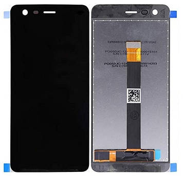 Дисплей Nokia 2 Dual Sim в зборі з сенсором black