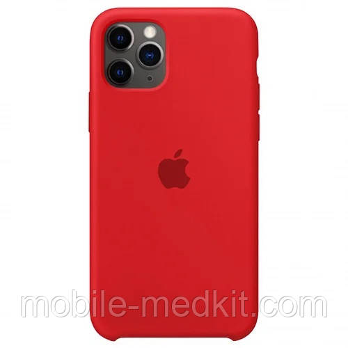 Silicone case for iPhone 11 Pro (14) red, фото 1