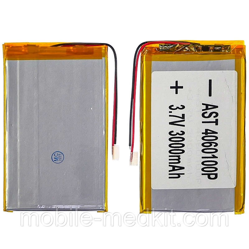 АКБ універсальна 4060100P (100*62*4 3500mAh 3.7V) для смартфонів, планшетів, фото 1