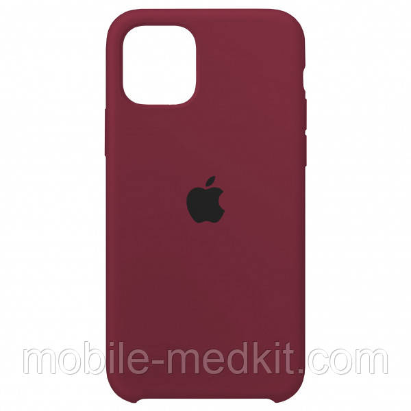 Silicone case for iPhone 11 Pro Max (65) garnet, фото 1