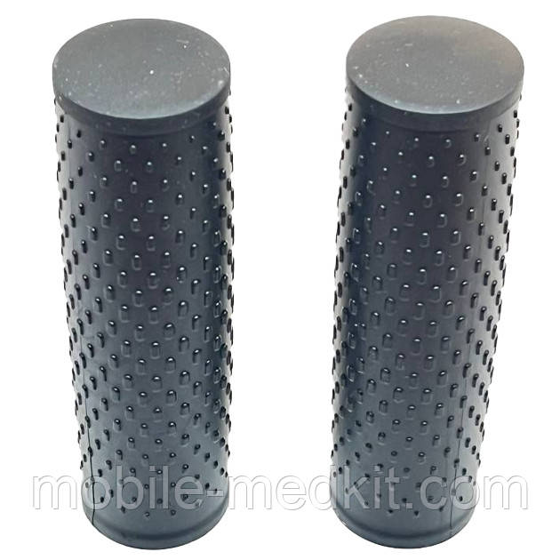 Ручка силіконова (гріпси) для електросамоката Xiaomi black (2шт), фото 1