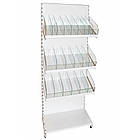 Кондитерський стелаж 1600*600 мм ТИП 11, стелаж приставний торговий, стелаж торговий зі скляними відділами, стелаж для кондитерки, фото 5