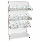 Кондитерський стелаж 1600*950 мм ТИП 11, стелаж приставний торговий, стелаж торговий зі скляними відділами, стелаж для кондитерки, фото 3