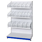 Кондитерський стелаж 1600*1200 мм ТИП 11, стелаж приставний торговий, стелаж торговий зі скляними відділами, стелаж для кондитерки, фото 8