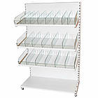 Кондитерський стелаж 1600*1200 мм ТИП 11, стелаж приставний торговий, стелаж торговий зі скляними відділами, стелаж для кондитерки, фото 5