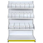 Кондитерський стелаж 1600*1200 мм ТИП 11, стелаж приставний торговий, стелаж торговий зі скляними відділами, стелаж для кондитерки, фото 7