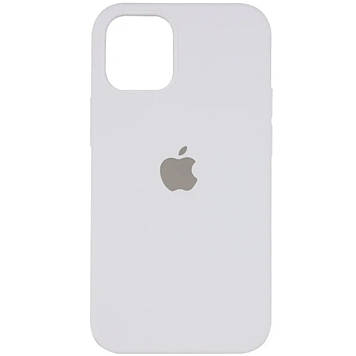 Silicone case for iPhone 12/ 12 Pro ( 9) white (закритий низ)