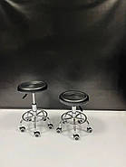 Стартовий набір косметолога "Економ" чорний: Кушетка косметологічна , Стілець без спинки, Етажерка для майстра, фото 5