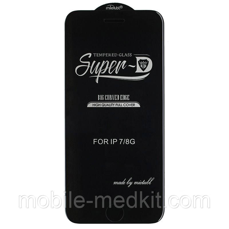 Скло iPhone SE 2020/ SE 2022 4.7 Mietubl Super- D чорне, фото 1