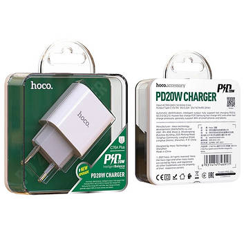МЗП HOCO C76A PD Plus (20W, Type- C) white