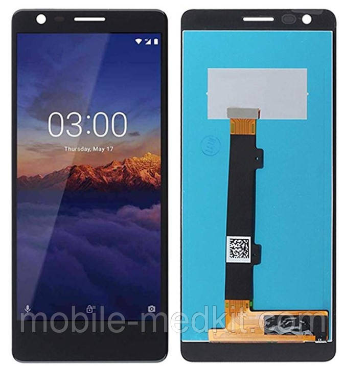 Дисплей Nokia 3.1 Dual Sim в зборі з сенсором black, фото 1
