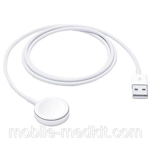 Зарядний кабель USB для Apple Watch Magnetic Charging Cable (MKLG2/MKLG2CHA) 1m white, фото 1