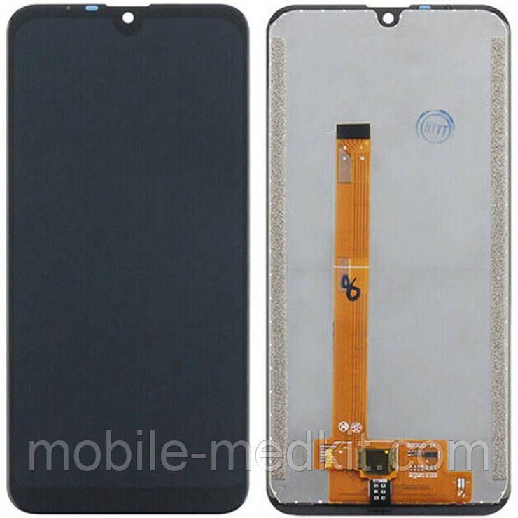 Дисплей Oukitel C16 Pro в зборі з сенсором black (оригінал завод), фото 1