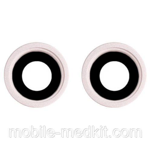 Скло камери iPhone 13/ iPhone 13 mini з рамкою starlight (комплект 2шт), фото 1