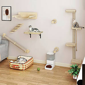 Скалодром із 7 частин + кігтеточка для кішок