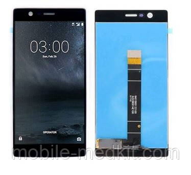 Дисплей Nokia 3 Dual Sim в зборі з сенсором black, фото 1
