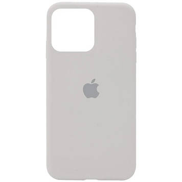 Silicone case for iPhone 15 Pro (11) Antique White (закритий низ)
