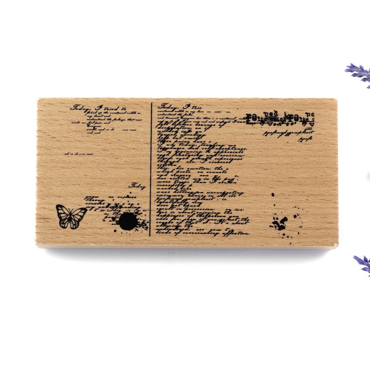 Дерев'яний штамп для скрапбукінгу Лист CHT221, фото 1