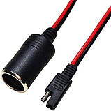 Гніздо прикурювача 12-24v 15А на SAE штекері, фото 6