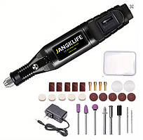 USB електродриль для нігтів з борфрезами шліфсвердлами