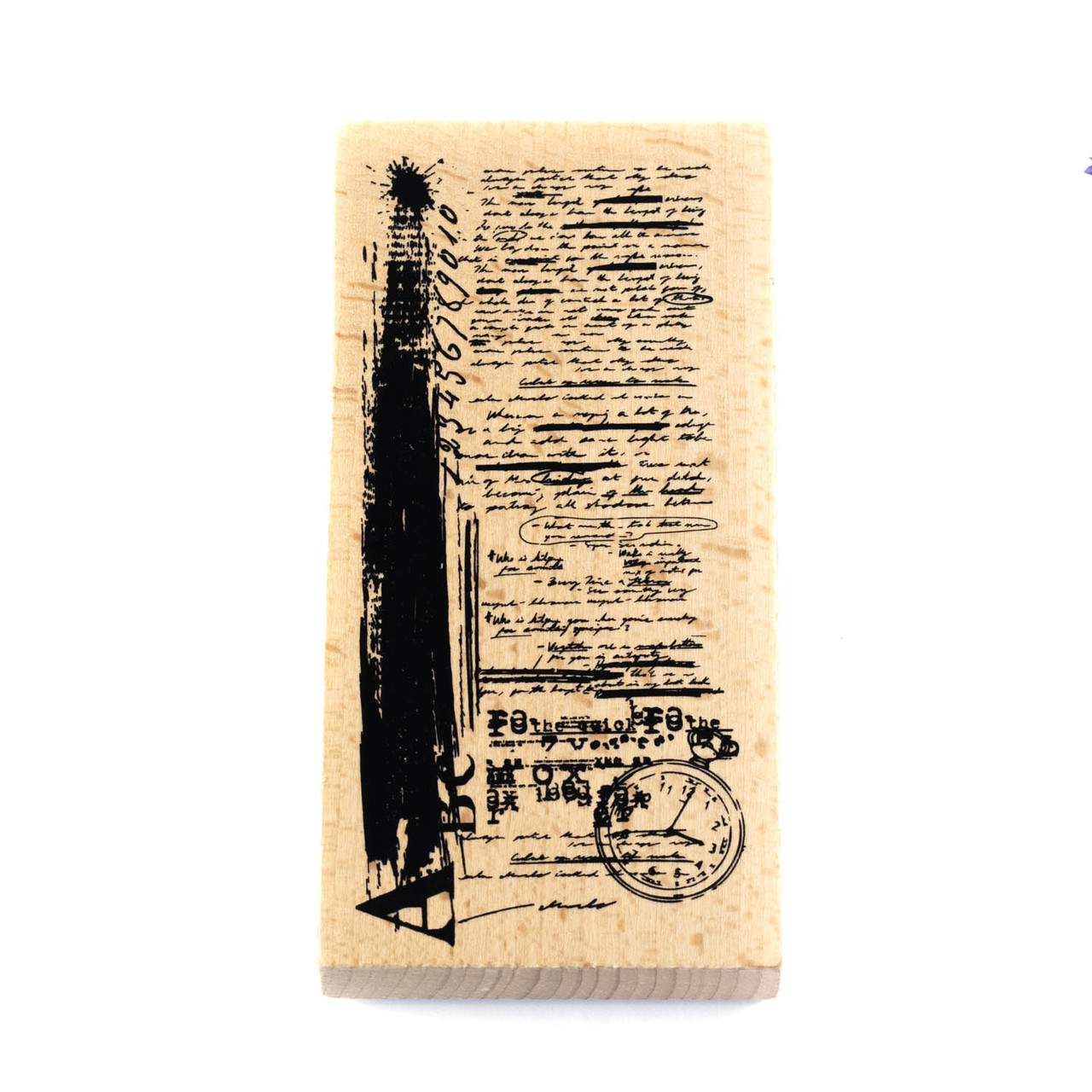 Дерев'яний штамп для скрапбукінгу Замітка текст CHT222, фото 1