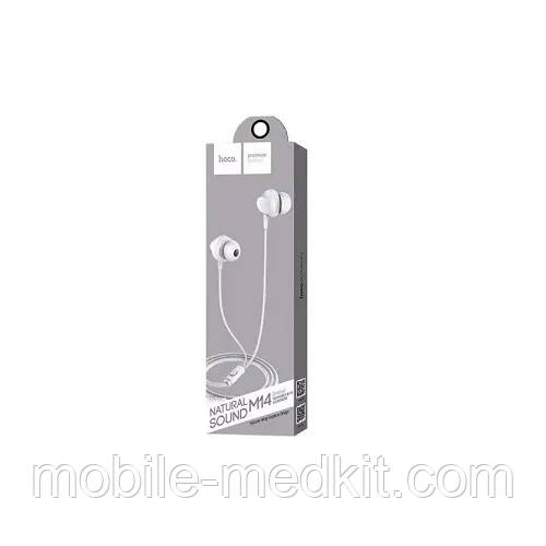 Навушники HOCO M14 Inital Sound mini- jack white (with mic), фото 1