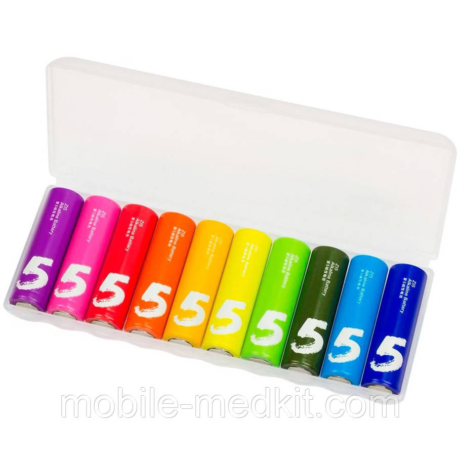 Батарейки Xiaomi Rainbow Zi5 LR6/ AA (пальчикові, упаковка 10шт), фото 1