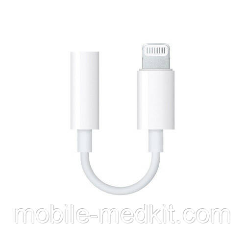 Адаптер Apple Lightning to 3.5mm Headphones, білий, фото 1