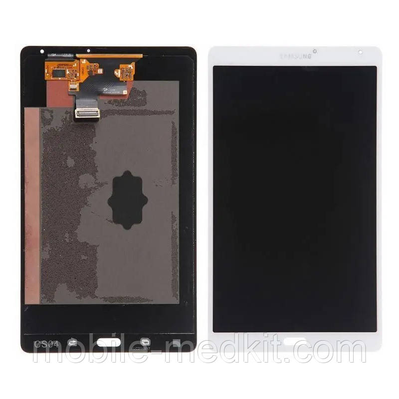 Дисплей до планшету Samsung T700 Galaxy Tab S 8.4 (Wi- Fi) в зборі з сенсором white (оригінал переклей), фото 1