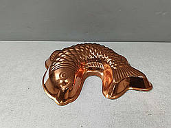 Б/У Мідна форма для випікання "Рибка"