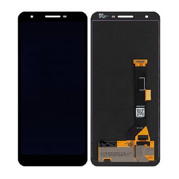 Дисплей Google Pixel 3A (Samsung) в зборі з сенсором black (оригінал переклей)