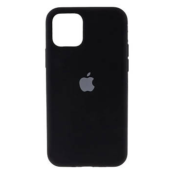 Silicone case for iPhone 11 Pro (18) black (закритий низ)