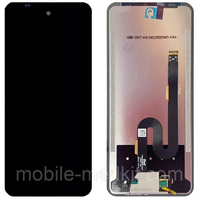 Дисплей Ulefone Armor 23 Ultra в зборі з сенсором black (оригінал завод), фото 1