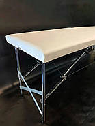 Стартовий набір косметолога "Економ" білий: Кушетка косметологічна , Стілець без спинки, Етажерка для майстра, фото 3