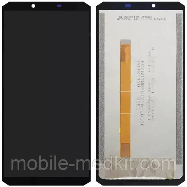 Дисплей Oukitel WP2 в зборі з сенсором black (оригінал завод), фото 1