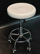 Стартовий набір косметолога "Стандарт" білий: Кушетка косметологічна , Стілець без спинки, Етажерка для майстра, фото 6