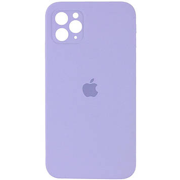 Silicone case for iPhone 11 Pro ( 5) lilac (квадратний) square side