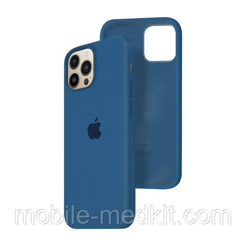 Silicone case for iPhone 13 Pro (36) cobalt blue (закритий низ), фото 1
