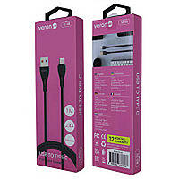 Заряднее устройство адаптер для мобильного телефона Cable USB to C 3A (1m) Veron SC08 Silicon Black