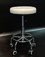 Стартовий набір косметолога "Стандарт" білий: Кушетка косметологічна , Стілець без спинки, Етажерка для майстра, фото 7