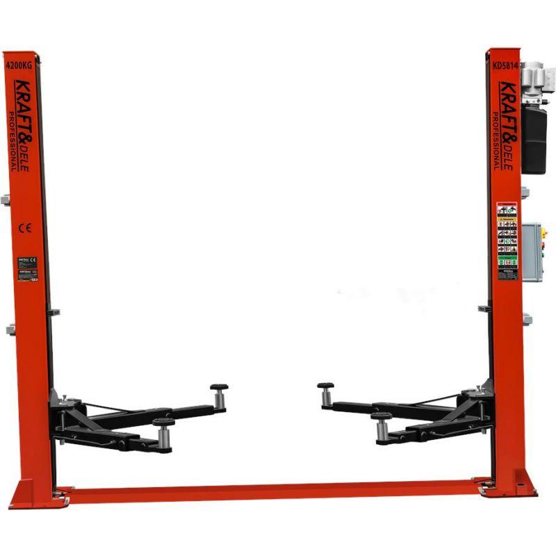 Гідравлічний підйомник для авто Kraft&Dele KD-KD5814 400 В 2,2 кВт 4200 кг двостійковий підйомник