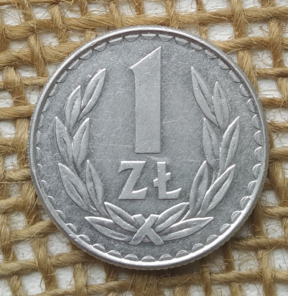 1 злотий 1987 року. Польща, фото 1