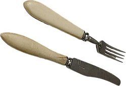 Б/У Набір столовий (6 ножів, 6 виделок)