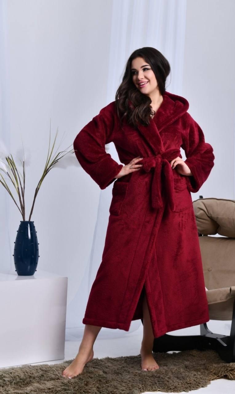 Жіночий Махровий Халат: 44-46; 48-50 (мод 650), фото 1