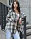 Жіноча сорочка в клітинку Синій/Зелений - фото 3 - id-p2567453286