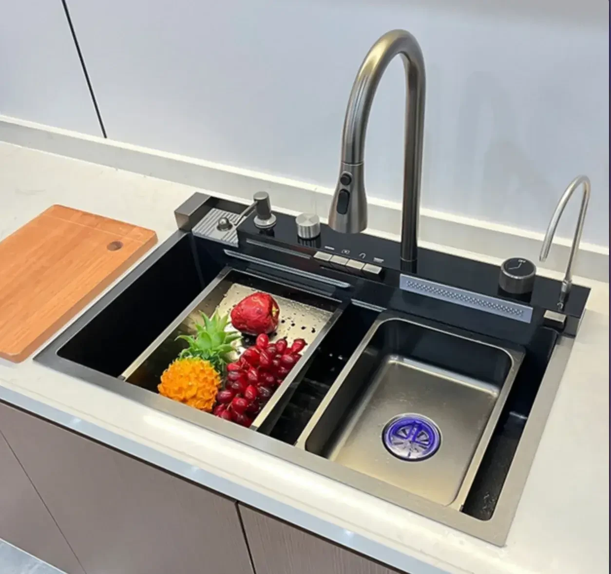 Кухонна мийка з неіржавкої сталі Багатофункціональна кухонна MA 651, фото 1